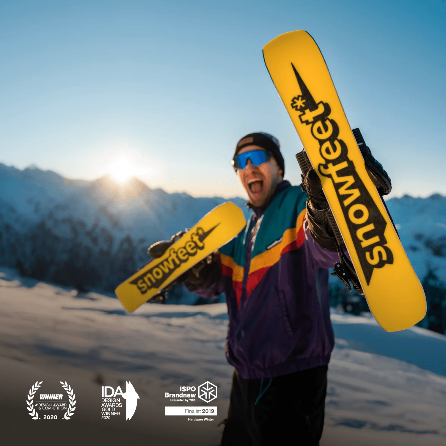 Snowfeet* 65 CM | Skiblades | Skiboards Snowblades Short Skis | SECRET SALE - Image 4